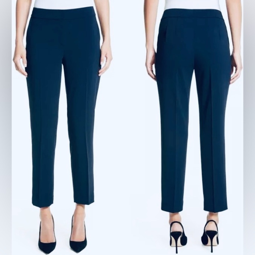 St John Emma Longe Straight Leg Ankle Women’s Pant in Marine NWT Size 10